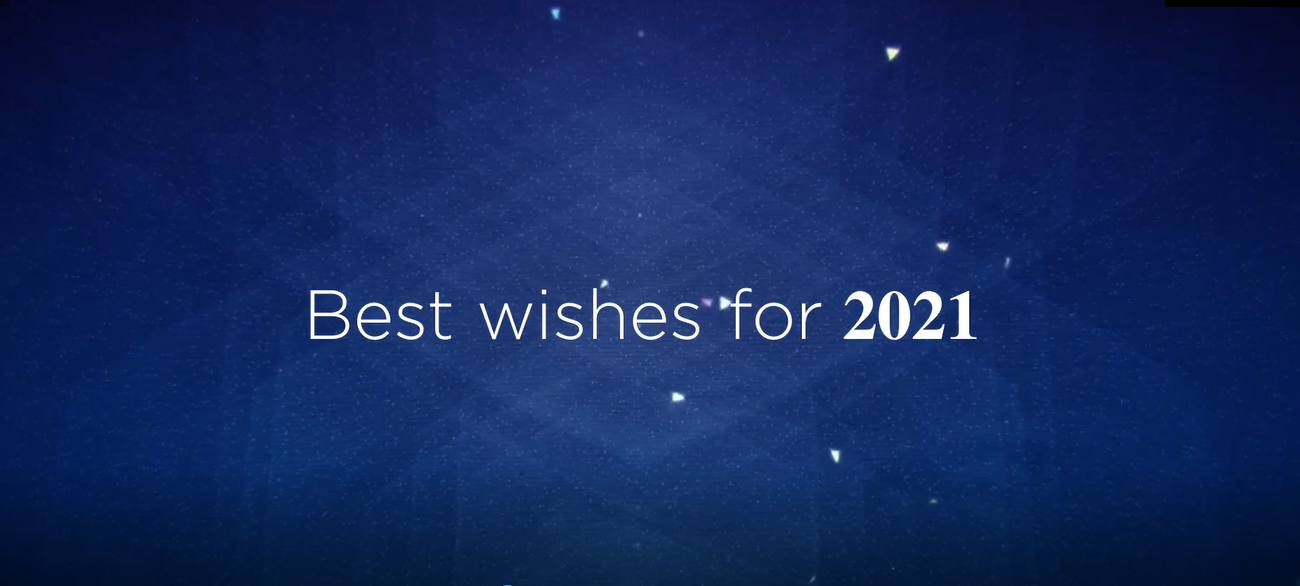 Meilleurs vœux pour 2021 ! Best wishes for 2021 ! 